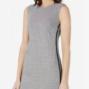 Calvin Klein | NWT | Houndstooth Sleeveless Sheath Dress